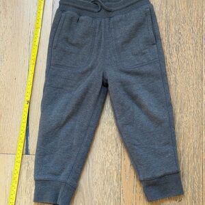 GAP Kids Charcoal Gray Sweat Joggers Sherpa Lined